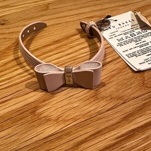 Ted Baker Pink Bow Leather Bracelet NWT adjustable